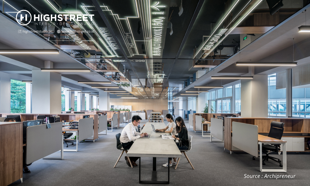 desain ventilasi interior kantor